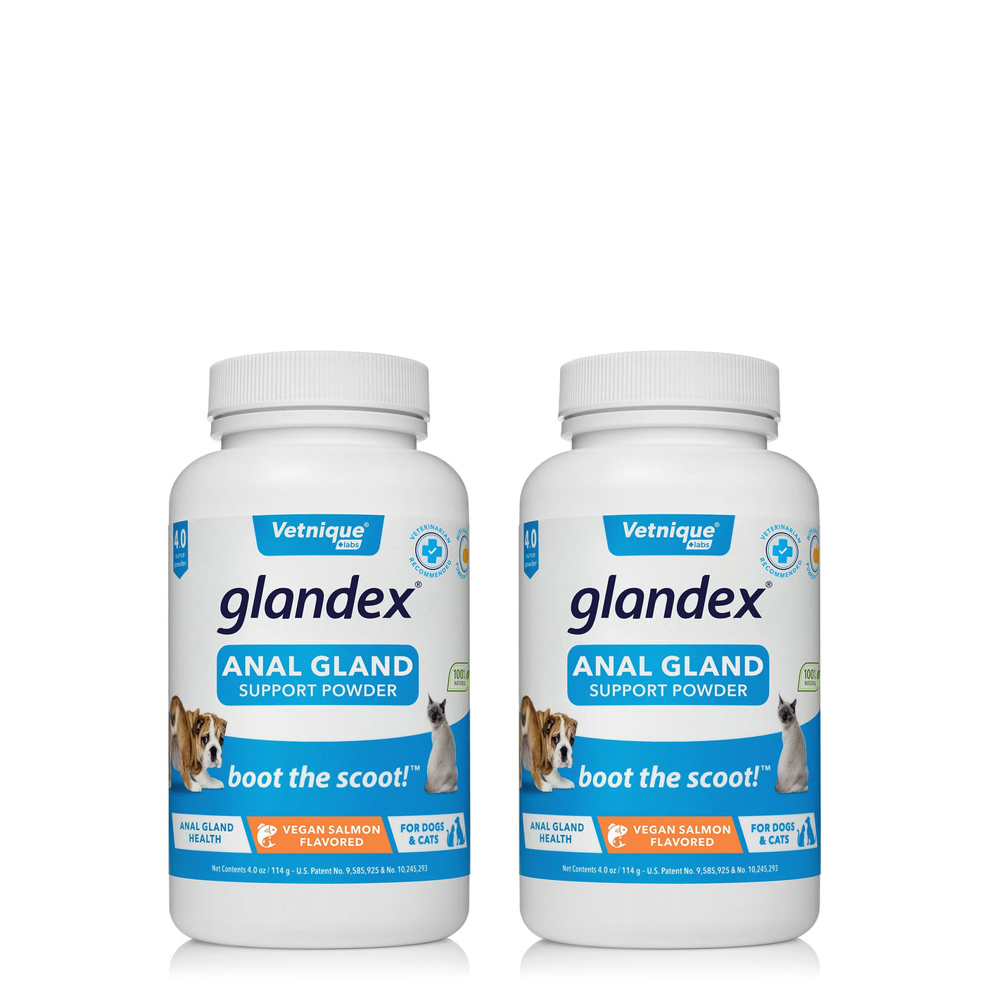 Glandex® Anal Gland Supplement for Dogs & Cats with Pumpkin - 4.0 oz Powder Vegan Salmon Flavored
