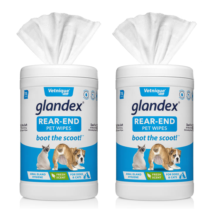 Glandex® Anal Gland Hygienic Pet Wipes - 75 Fresh Scented Wipes