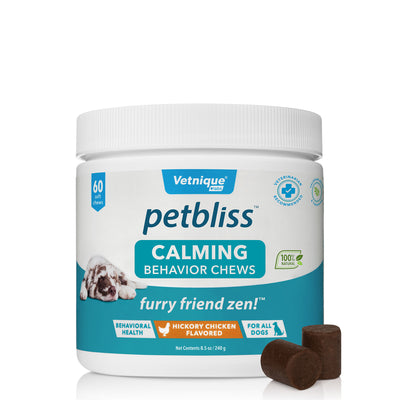 Petbliss ™ Calming & Behavior Supplement for Dogs - 60 Chews