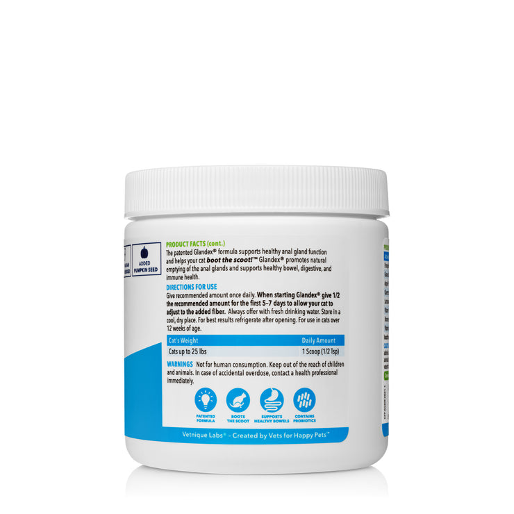 Glandex® Cat Anal Glands Supplement - 4.0oz Tuna Flavored Powder